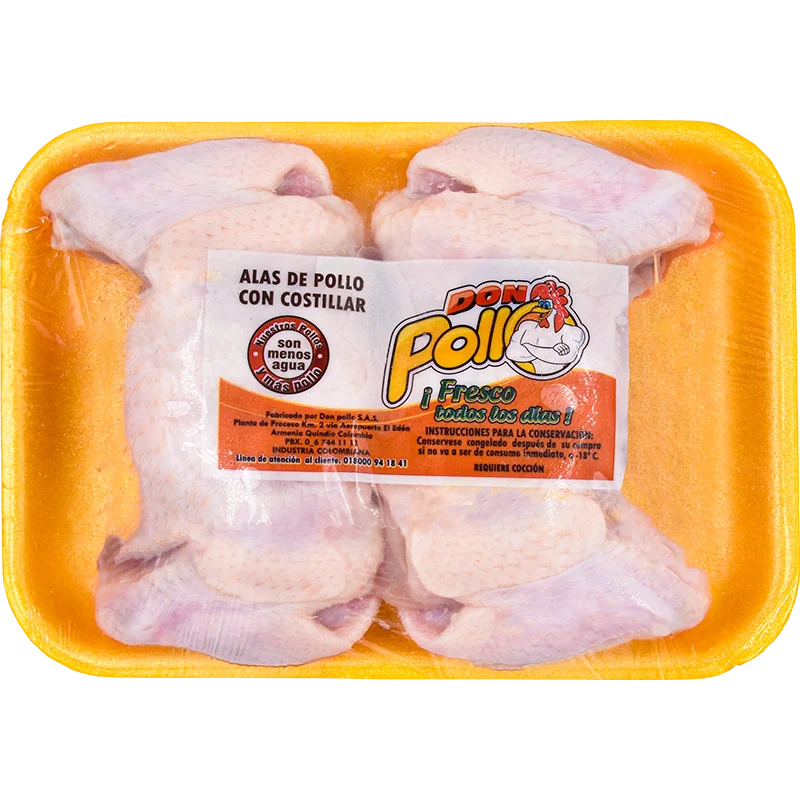 Bandejas Alas con Costillar Blancas